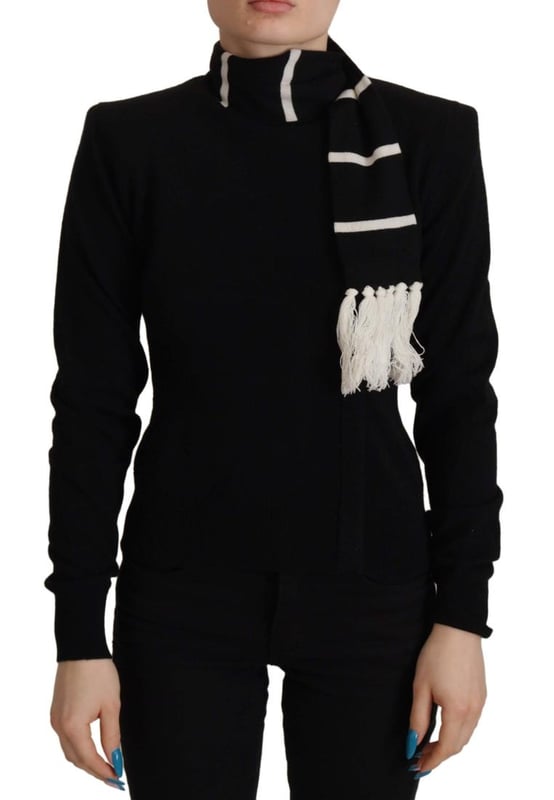 Brand new con etiquetas  
100% cachemira  
Diseño de cuello alto  
Color negro  
Detalles del logo  
Hecho en Italia  
Material: 100% Cachemira