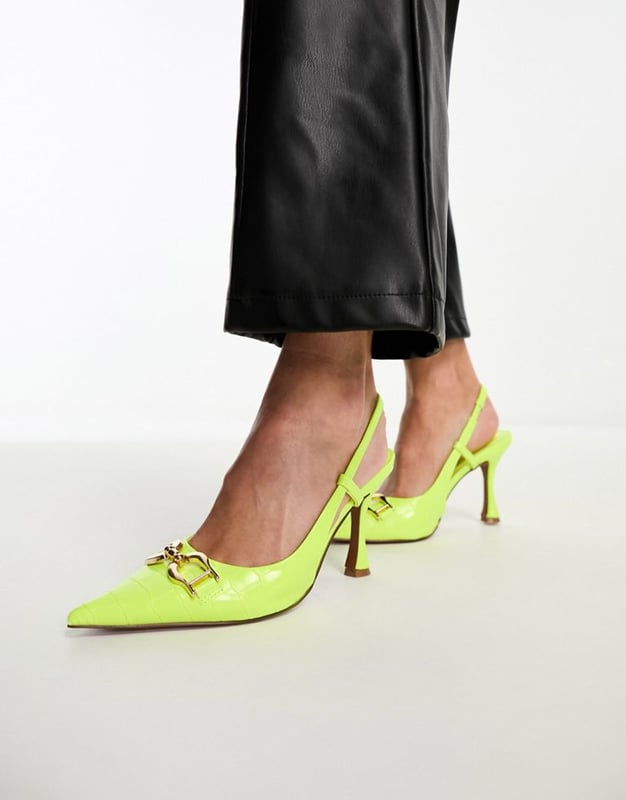 Asos yellow cheap shoes