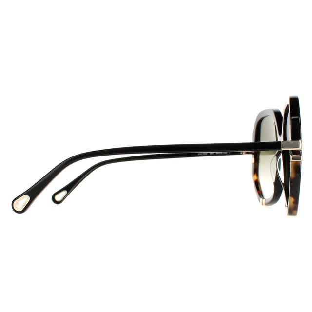 Las gafas de sol Chloe Square para mujer en negro brillante y verde tortuga degradado CH0105S son un glamuroso estilo hexagonal elaborado en acetato ligero. El logotipo de Chloe luce en las patillas finas para garantizar la autenticidad de la marca.