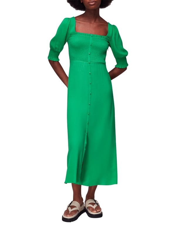Step into spring in our vibrant Luna Midi Dress. Featuring a flattering square neckline and delightful short sleeves, this versatile piece is perfect for your day-to-day outings or a casual rendezvous. Made with eco-friendly viscose, embrace both style and sustainability.