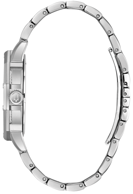 This Bulova Crystal Multi Dial Watch for Men is the perfect timepiece to wear or to gift. It's Silver 42 mm Round case combined with the comfortable Silver Stainless steel watch band will ensure you enjoy this stunning timepiece without any compromise. Operated by a high quality Quartz movement and water resistant to 3 bars, your watch will keep ticking. This elegant, fashionable watch set with beautiful stones is a perfect gift for New Year, birthday,valentine's day and so on -The watch has a calendar function: Day-Date, 24-hour Display, Luminous Hands High quality 21 cm length and 21 mm width Silver Stainless steel strap with a Deployment clasp Case diameter: 42 mm,case thickness: 11 mm, case colour: Silver and dial colour: Silver