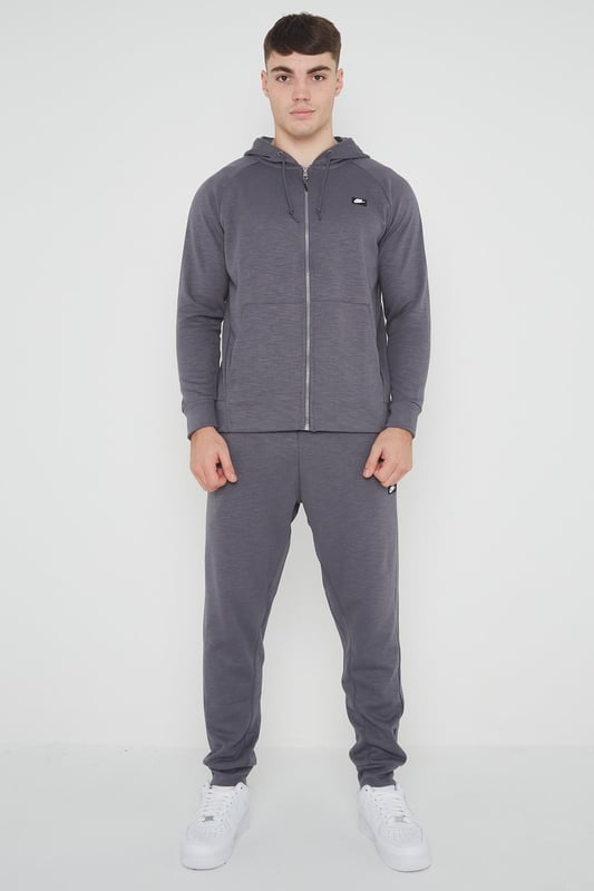Dark grey nike tracksuit hotsell