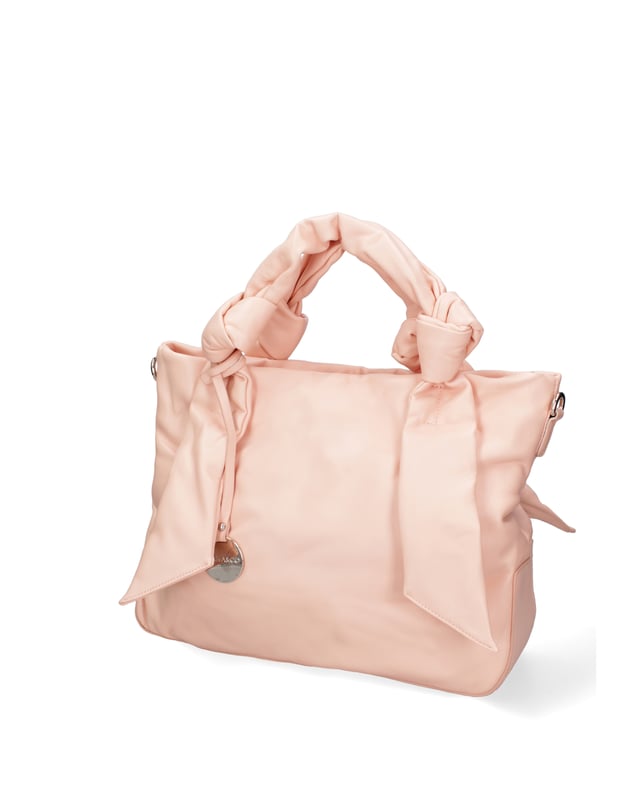 Bolso shopper para mujer. El cierre es con cremallera. Los bolsillos internos son dos con cremallera y dos abiertos. Los bolsillos externos son uno en la espalda con cremallera. La correa para el hombro es ajustable y extraíble. El mango está fabricado en resina. Hay dos compartimentos internos. El material exterior es ecopiel. Internamente está forrado en poliéster. Medidas: 41x28x14 cm. Producto de moda