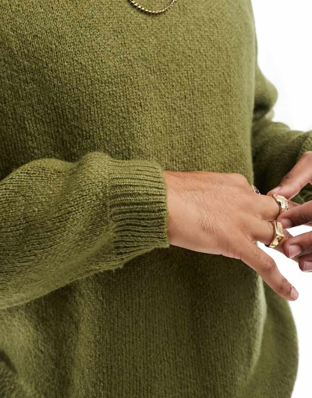 Jumpers & Cardigans by ASOS DESIGN Layerup Plain design Crew neck Drop shoulders Oversized fitSold By: Asos