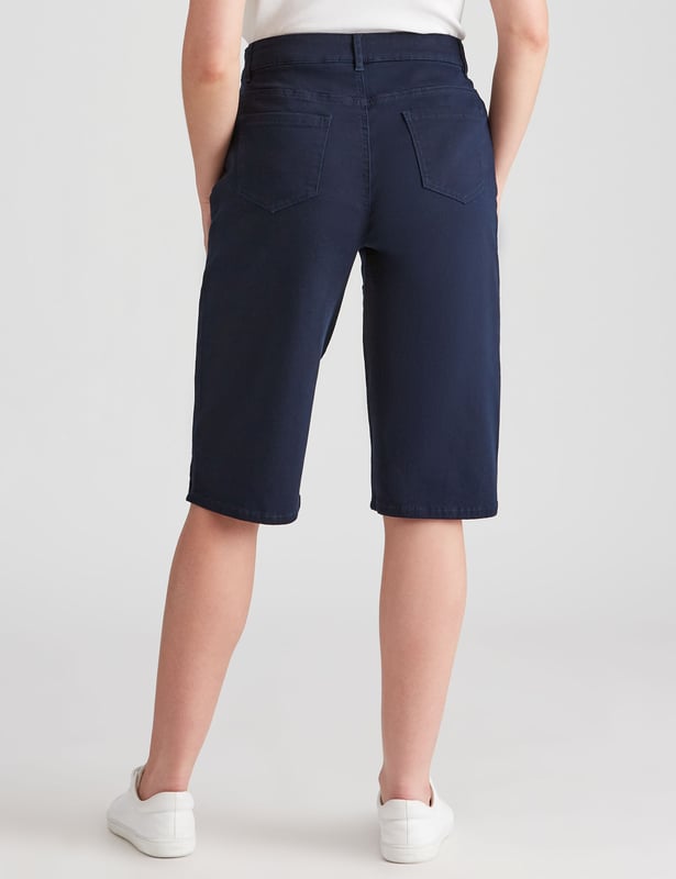 Ladies knee length chino shorts hot sale