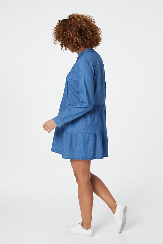 white christmas dresses Denim Modern Prairie Style Dress main image 0