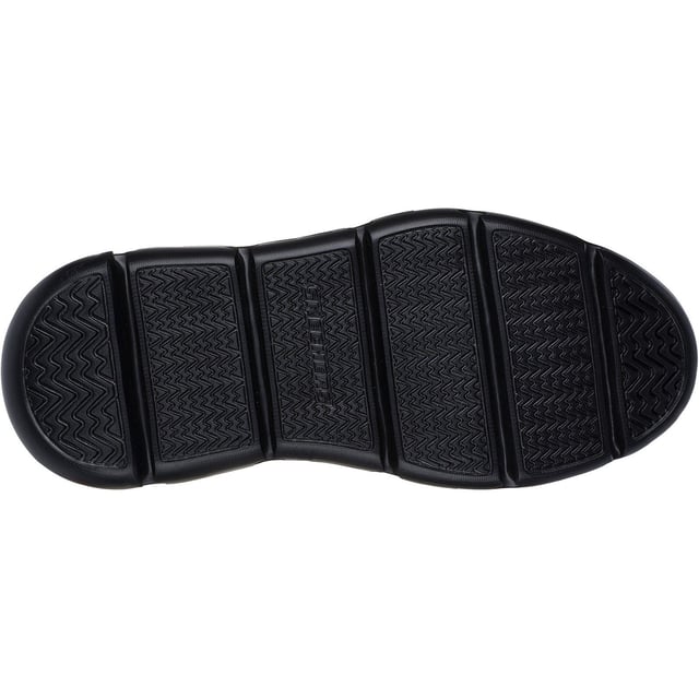 Kantoorlook en moeiteloos comfort gaan samen in de Hands Free Slip-ins van Skechers: Garza - Sully. Ontworpen met ons exclusieve Heel Pillow, heeft deze Classic Fit vleugeltip stijl een leren bovenkant met een Air-Cooled Memory Foam binnenzool met antraciet-infusie.