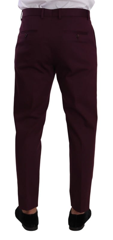 Pantalones para hombre Dolce & Gabbana 100% auténticos  
Confeccionados en algodón elástico  
Corte regular  
Cierre con cremallera y botón  
Detalles del logo  
Hecho en Italia  
Material: 97% algodón 3% elastano  