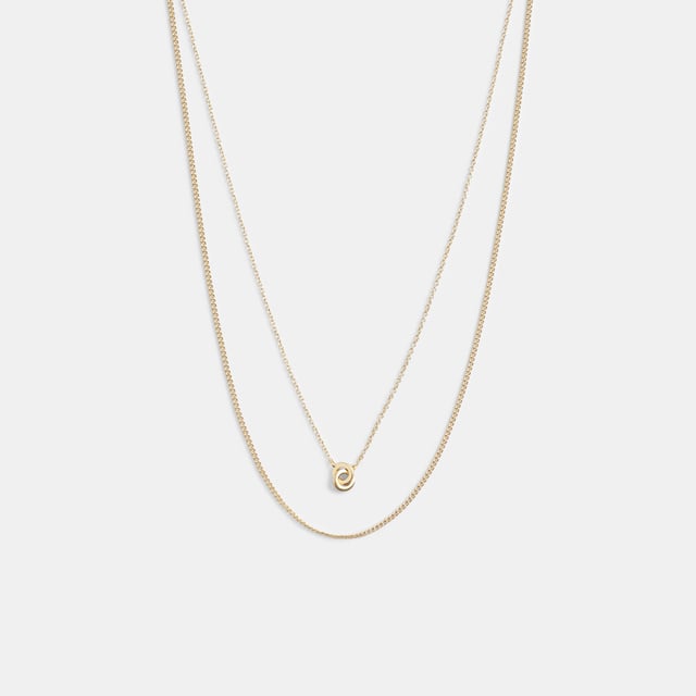 Delicate Interlocking Layered Necklace