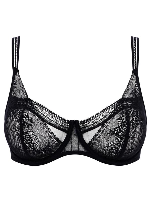 Passionata Maddie Half Cup Bra. With smooth cups, floral lace and hook and eye closure. The product is recommended hand-wash only.