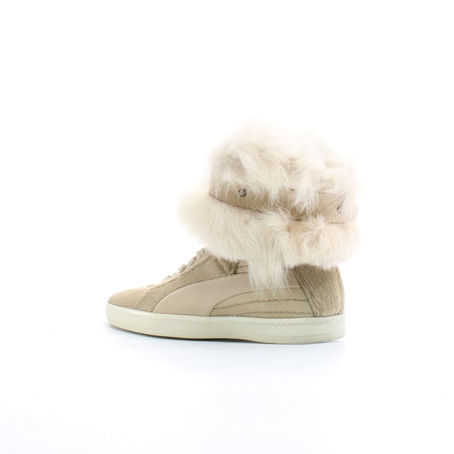Puma Alexander McQueen Joustesse Buckle Beige Cuero Trainers para mujer 353871 03