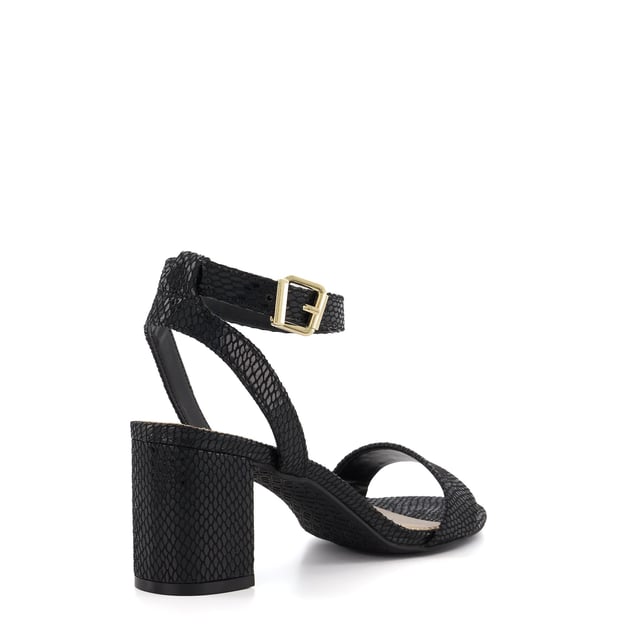 Dune Ladies Meye - Block Heel Sandals Meet your new wear-with-everything style. Comfortable and versatile, these sandals feature an adjustable ankle strap and rest on a block heel.