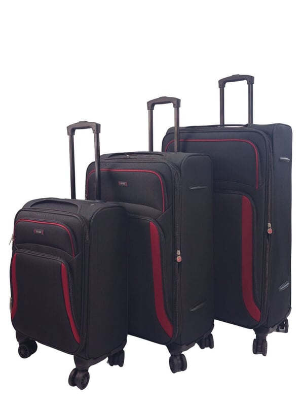 Embark on a Adventure with Our Exquisite 8-Wheel Luggage Set
AMAZING AIRLINE COMPATIBILITY: We understand that travellers may fly with many different airlines throughout their lifetime. That�s why we designed this cabin case so it is accepted on the vast majority of airlines throughout the UK, Europe & North America. Including easyJet, British Airways, Delta, Flybe, Lufthansa, Ryanair (Priority Boarding), Norwegian, Jet2, KLM, Virgin Atlantic and many more. (Please check with your airline before purchasing).

Key Features:

Eye-Catching Colours: Immerse yourself in the allure of paradise with a vibrant colour
Compact Cabin Size: Meets airline requirements for hassle-free boarding, featuring a roomy interior and maneuverable with a sturdy handle and 360-degree wheels.
Smooth 360 dual 8-wheel spinners for effortless mobility
Secure integrated 3-digit lock for enhanced security.
Constructed from ultra-strong Jacquard nylon 600D material for durability.
Self-locking telescopic handle and zip-around closure for easy use.
Indulge in the perfect blend of practicality and aesthetics with our Travel Collection - your passport to a seamless and stylish journey.
20 Inch Cabin Case - Size 55 x 40 x 20 cm Weight : 2.5Kg Capacity : 38 Litre
26 Inch Medium Case - Size 73 x 44 x 29 cm Weight : 3.3Kg Capacity : 95 Litre
29 Inch Large Case - Size 84 x 47 x 32 cm Weight : 4Kg Capacity : 127 Litre

Note: Please select preferred size. Sizes sold individually, not in sets.