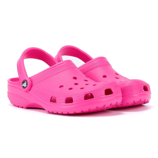 Introducing these comfortable and stylish clogs that are made of Croslite material, which is a lightweight and durable foam resin that provides cushioning and support for your feet. The clog also features a slip-on design with a backstrap that can be adjusted for a secure fit. The outsole of the clog is made of a non-marking rubber material that provides excellent traction and grip on a variety of surfaces.