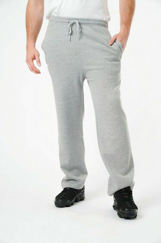 Mens open hem fleece joggers store