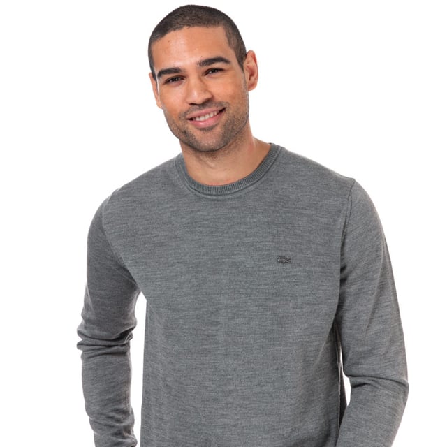 Mens grey sale lacoste jumper