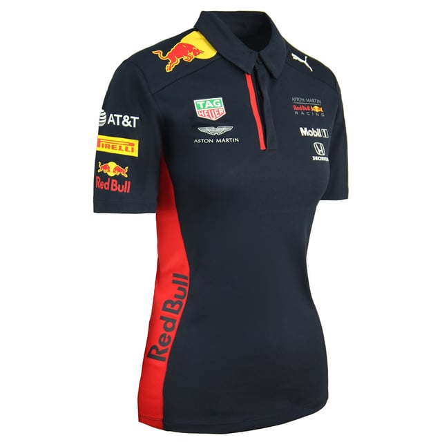 Puma Aston Martin Red Bull Racing Team F1 Womens Polo Shirt 762888 01