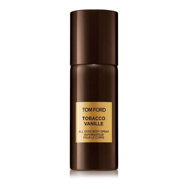 Indulge in the luxurious aroma of Tom Ford Private Blend Tobacco Vanille All Over Body Spray. This exquisite fragrance features a captivating blend of sweet vanilla and spicy tobacco, evoking the sophisticated ambiance of an English gentleman's club. The scent unfolds with rich tobacco and warm spices, leading to a heart of deep vanilla enriched with tonka bean, tobacco blossom, and hints of bitter cacao. Finally, it settles into a lush base of woods and dried fruits, creating a truly enchanting experience. Perfect for women who appreciate elegance and warmth.