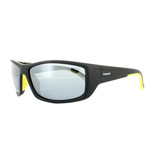 Las gafas de sol Polaroid Sport PLD 7011/S 71C ex Black Yellow Grey Silver Mirror Polarised son un elegante estilo deportivo con el clásico diseño envolvente y una montura sólida, duradera y ligera. La característica estrella son las lentes polarizadas de Polaroid que reducen el resplandor horizontal de la carretera, el agua y la nieve y ofrecen además protección 1005 UV400.