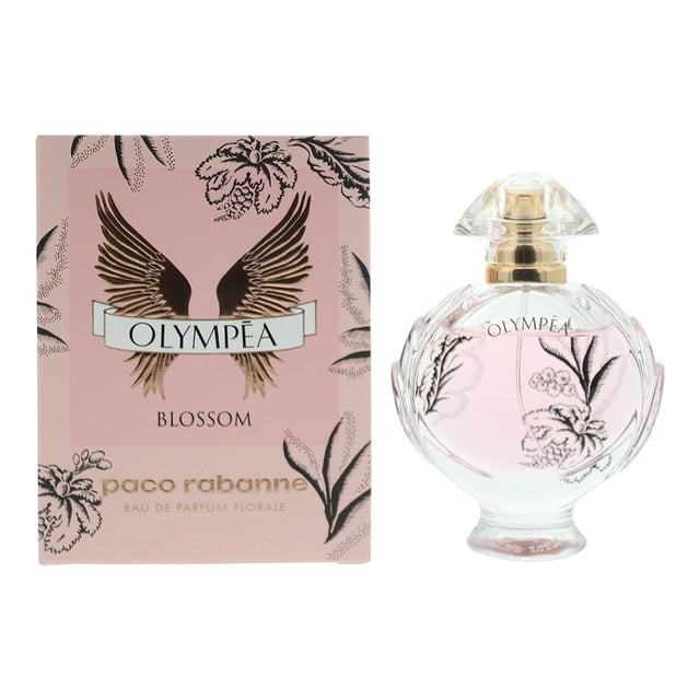 Olympea Blossom by Paco Rabanne is a chypre fruity fragrance for women. Top notes: Damask rose and pink pepper. Middle notes: pear, black currant and sorbet. Base notes: salt, vanilla, patchouli and cashmeran. Olympea Blossom was launched in 2021.