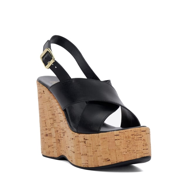 Step out in style this spring/summer and meet Kaiden: statement wedge sandals that will take your look to the next level. Made from premium leather and designed with a very high heel, this open-toe design features a secure and comfy buckle fastening.