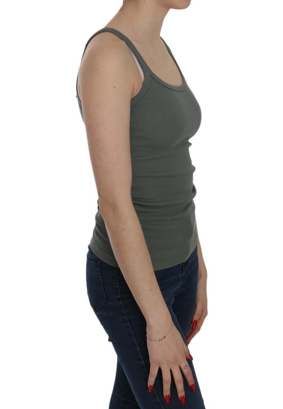 Brand: PINK MEMORIES
  Color: Green
  Style: Round neck sleeveless spaghetti strap top
  Material: 100% Cotton
  Logo details
  Condition: Brand new with tags
  Gender: Women