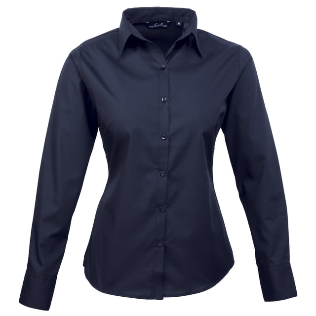 65% Polyester, 35% Cotton. Fabric: Poplin. Design: Plain. Fastening: Button-Down. Neckline: Collared. Cuff: Double Button. Sleeve-Type: Long-Sleeved. Hem: Rounded. 2 Back Darts. Sustainability: Amfori, BCI Approved, REACH, Sedex, WRAP Certified. 6 UK: 31 in. 8 UK: 33 in. 10 UK: 35 in. 12 UK: 37 in. 14 UK: 39 in. 20 UK: 45 in. 22 UK: 47 in. 24 UK: 49 in. 26 UK: 51 in. 28 UK: 53 in. 18 UK: 43 in. 16 UK: 41 in. 30 UK: 55 in.