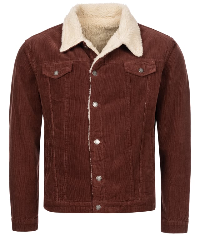 Passend zum aktuell so angesagten Cord-Look, präsentiert Rock Creek eine Herren Winter Cordjacke mit Teddyfellkragen. Die Herrenjacke ist innen mit Teddyfell gefüttert und eignet sich deswegen, ideal für die kommenden Wintertage. Diese Modelle werden ganz klassisch zu einer Blue Jeans und einem weißen Basic-T-Shirt getragen. Mit ihrer bauschigen Form und dem leicht glänzenden Obermaterial peppen Sie jeden Look auf.