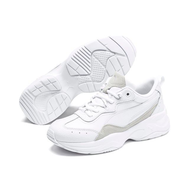 PRODUCT STORY The bulky silhouette on these female-first sneakers provides cushioning and comfort. The new fashion trainer Cilia Lux introduces a distinctive look and practical features that are sure to "light up" feminine footwear.