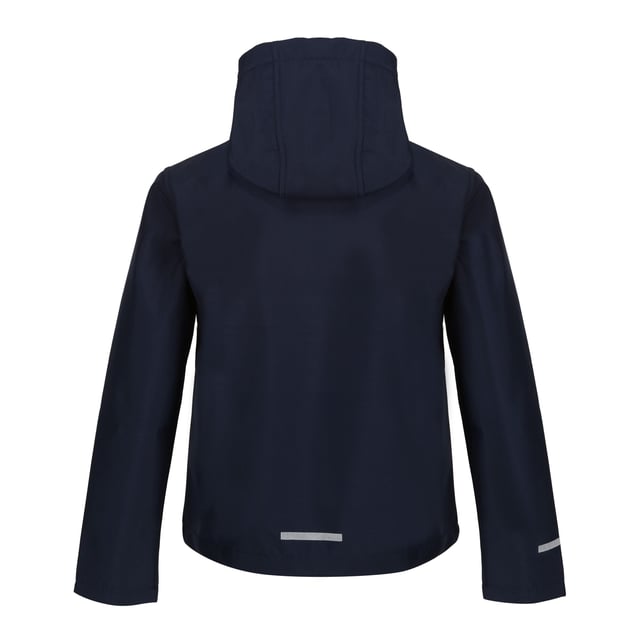 Material: 100% Polyester. Lining Material: 100% Fleece. Lining: Contrast. Fabric: Softshell, Woven. Design: Reflective Detail. Fabric Technology: Breathable, Waterproof, XPT. 3 Layer Membrane, Contrast Zip, Inner Zip Guard. Neckline: Hooded. Sleeve-Type: Long-Sleeved. Hood Features: Elasticated, Grown On Hood. Pockets: 2 Zip Pockets, 1 Chest Pocket, Zip. Fastening: Full Zip. 10000g/m¬≤/24hrs. Sustainability: Made from Recycled Materials.