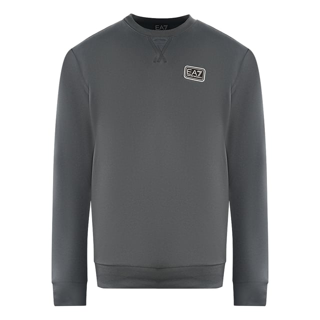 EA7 Branded Patch Logo Iron Gate Sweatershirt