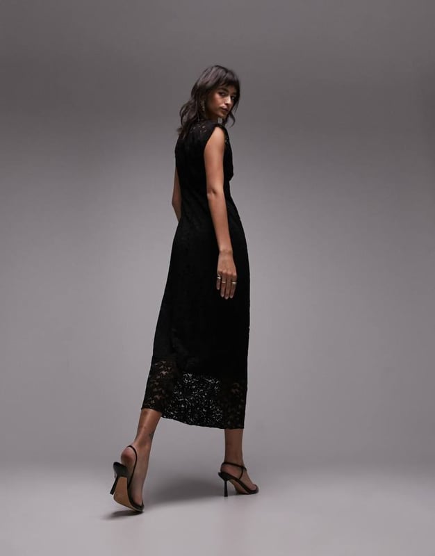 chinese dress ladies The Minerva ~ insane 70s Topshop black maxi dress – The Pansy Garden main image 0
