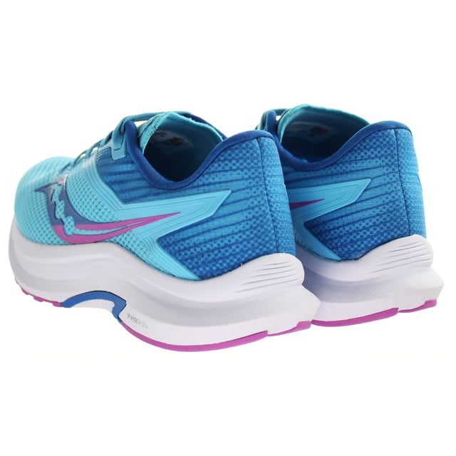 Saucony Axon Lace-Up Blue Synthetic Womens Running Trainers S10657 30