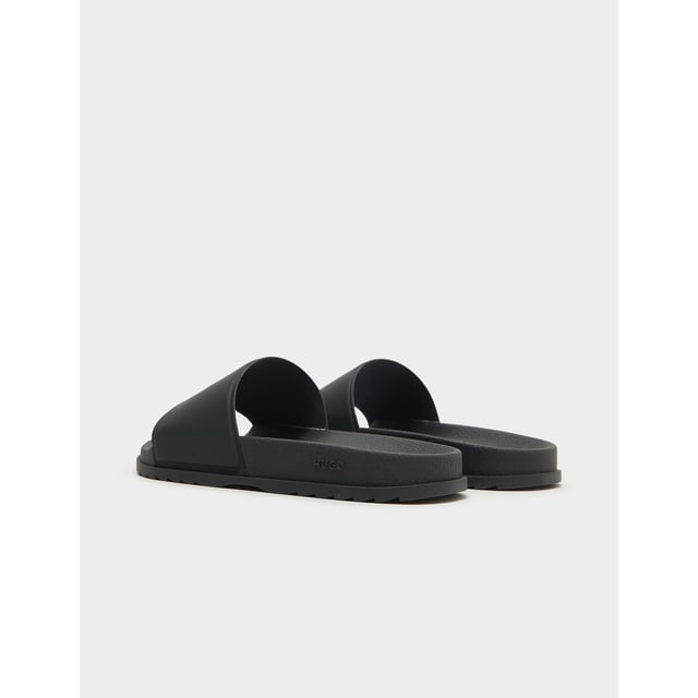 Men's Hugo Boss Sliders With Logo in Black