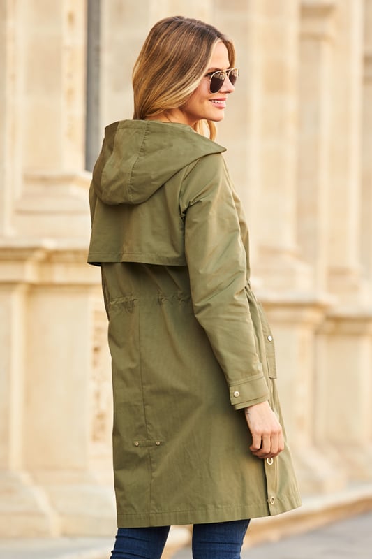 Green lightweight parka womens hotsell
