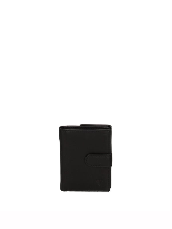 Cartera de hombre. El cierre es con botón de presión. Los bolsillos internos son tarjeteros y porta billetes. Los bolsillos exteriores son uno trasero con clip. Falta la correa para el hombro. Falta el mango. Hay un compartimento interno. El material exterior es 100% Piel Auténtica. Internamente está forrado en piel auténtica. Medidas: 8x10x2 cm. Producto de moda