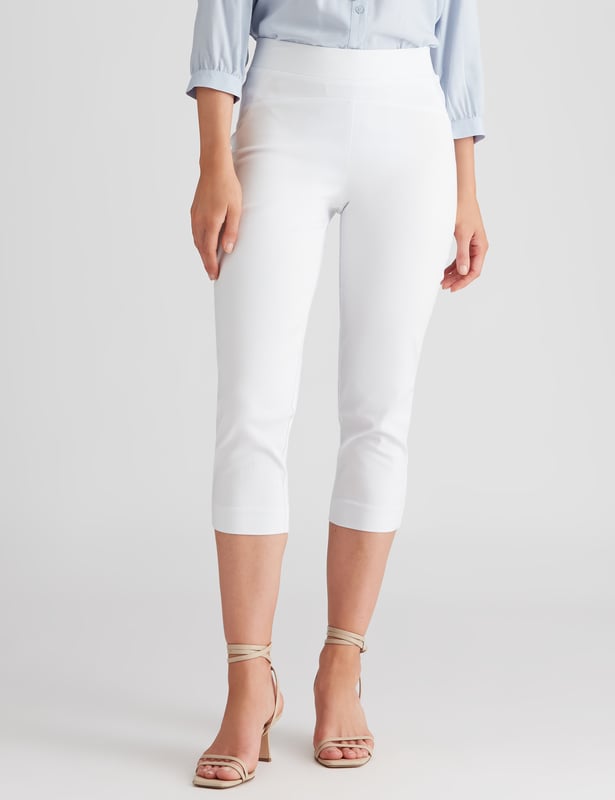 White cropped hotsell capri pants