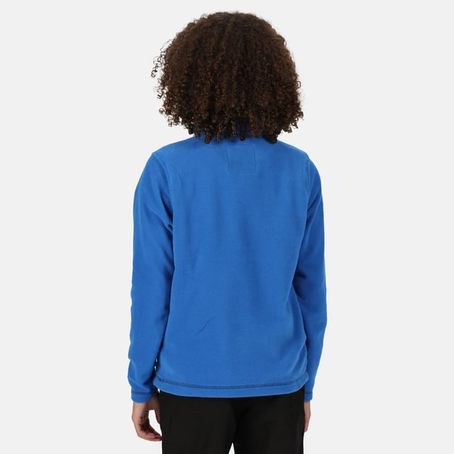 170gsm Symmetry fleece. 1 side brushed, 1 side anti pill. 100% Polyester. Regatta Kids Sizing (chest approx): 2 Years (53-55cm), 3-4 Years (55-57cm), 5-6 Years (59-61cm), 7-8 Years (63-67cm), 9-10 Years (69-73cm), 11-12 Years (75-79cm), 32 (79-83cm), 34 (83-85cm).