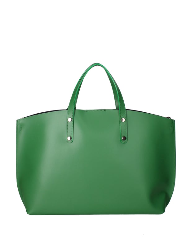 Bolso de mujeres con un solo compartimento sin forro en cuero Ruga genuino. Bolsa interna extraíble. Producto artesanal italiano. Hecho en Italia
