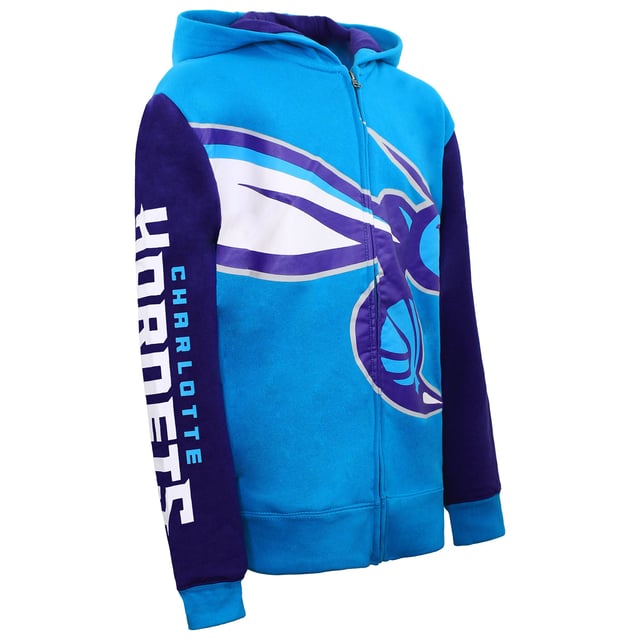Keep your young fan warm and stylish with the NBA Charlotte Hornets Poster Board Kids Track Jacket. This jacket is perfect for showcasing team pride while offering comfort and durability, making it ideal for both sports activities and everyday wear. 
Key Features: 
-Official Team Graphics: 
Features the iconic Charlotte Hornets logo and team colors, allowing your child to proudly support their favorite NBA team. 
-High-Quality Fabric: 
Made from a durable polyester blend that provides a soft and comfortable feel, ensuring long-lasting wear and warmth. 
-Full-Zip Front: 
Equipped with a full-zip front closure for easy on and off, making it convenient for layering over t-shirts and jerseys. 
-Side Pockets: 
Includes side pockets for added functionality, allowing your child to keep their hands warm or store small essentials. 
-Breathable and Lightweight: 
Crafted with breathable materials to ensure comfort during active play, whether at practice, at the game, or on the go. 

Support the Charlotte Hornets with the Poster Board Kids Track Jacket, combining style, comfort, and team pride. Perfect for game days, school, or any outdoor activity.