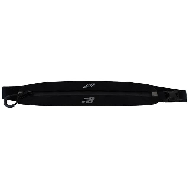 New Balance Logo Adjustable Straps Mens Black Running Belt Bag LAB13071 BK