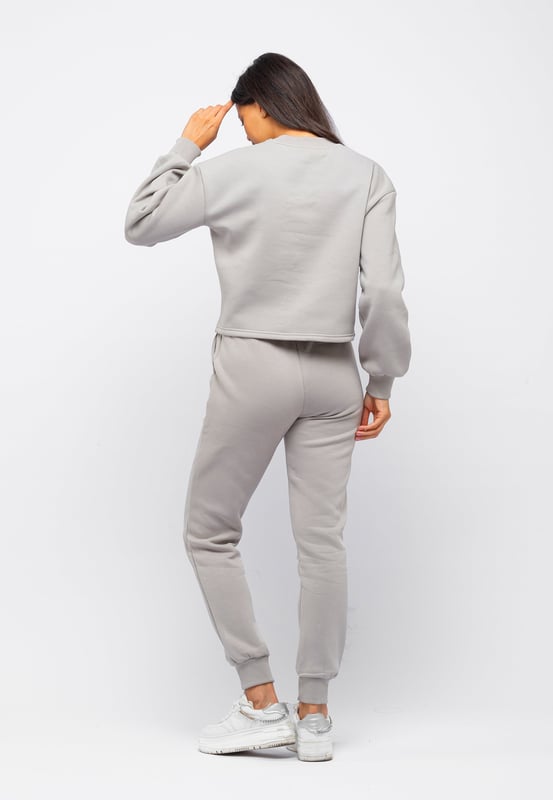 Tom Barron Damen Freizeit-Trainingsanzug-Set mit Smile-Stickerei