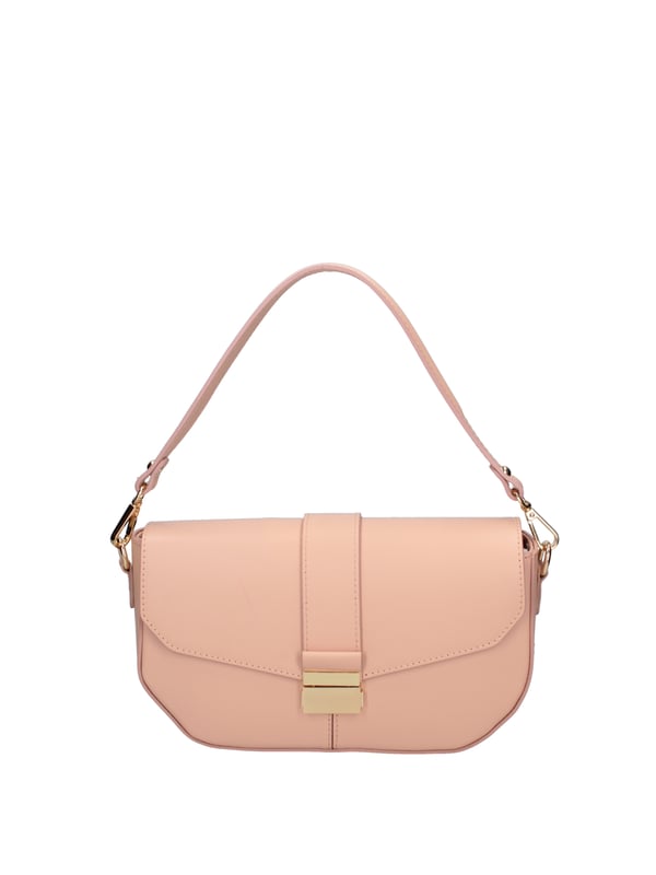 Bolso de hombro para mujeres. El cierre es entrelazado. Los bolsillos internos son una cremallera. Los bolsillos externos están ausentes. La correa del hombro es ajustable y extraíble en cuero. El mango está en cuero. Los compartimentos internos son uno. El material externo es el verdadero cuero arrugado. Está alineado internamente en 70% de tela de algodón - 30% de seda. Medidas: 27x15x7 cm. Hecho en Italia