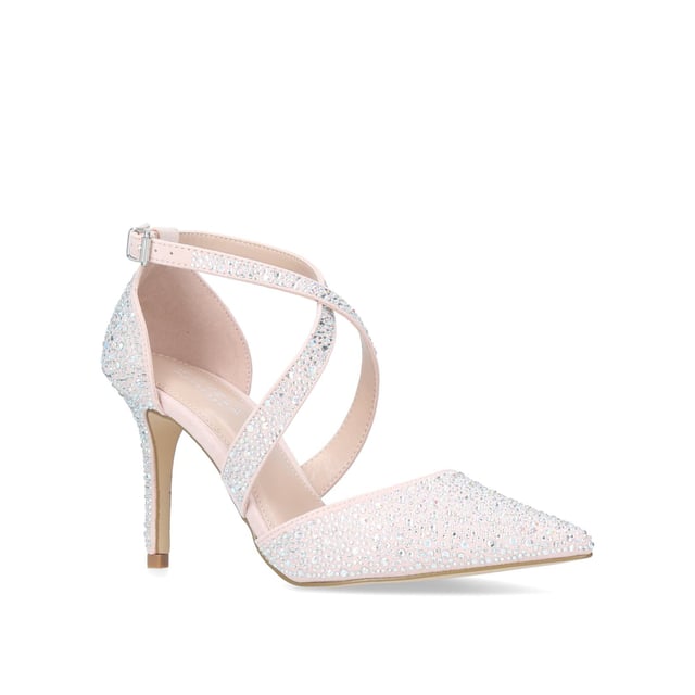 Carvela pointed asymmetric best sale strap heels