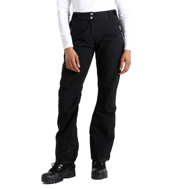 Our most breathable fabric yet! Recycled waterproof stretch fabric - Ared 20/30. Durable water repellent finish. Taped seams for complete waterproof protection. Recycled high warmth padding. Complete ski features (incl adjustable braces, snow gaitors and a zip gusset at hem). Fleece lined upper legs for extra warmth. Recycled polyester lining. High backed adjustable waist system. 2 x side zipped pockets. Articulated knee design for unrestricted movement. Abrasion resistant fabric to inner ankle & bindings for extra durability. Tab up hem for when boots are off. Available in Short and Regular leg lengths.