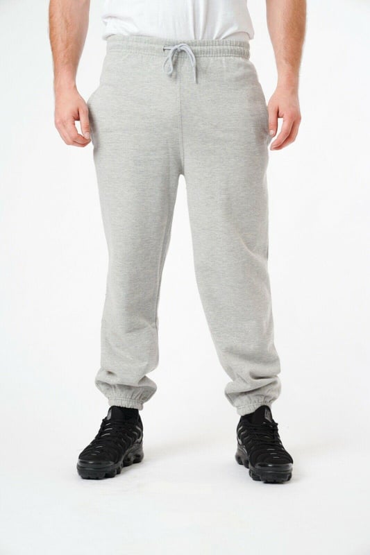 Grey cuffed joggers mens new arrivals
