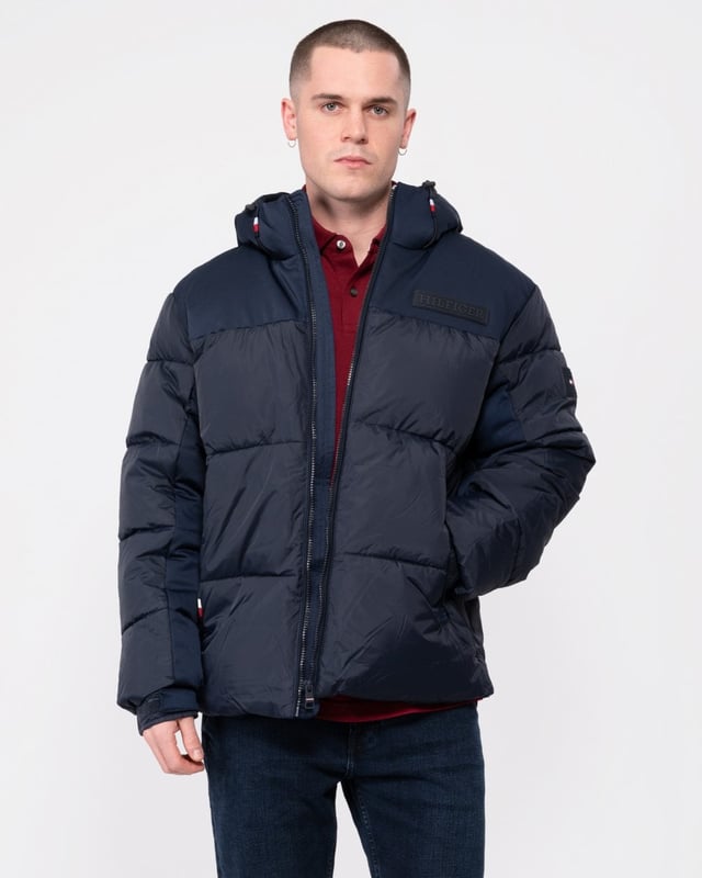 Tommy Hilfiger New York Mens Hooded Puffer Jacket
