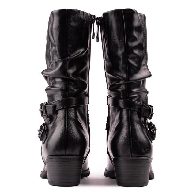Marco Tozzi Ruched Western Boots