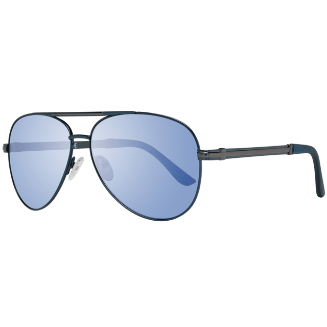 Guess blue deals mirrored sunglasses
