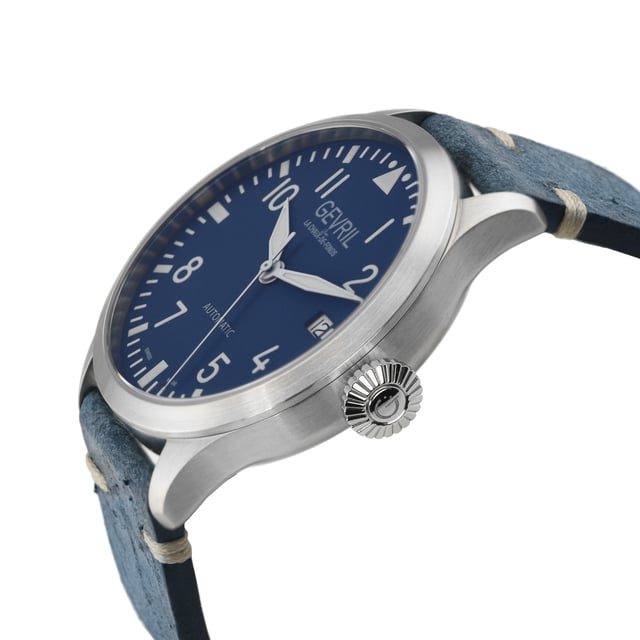 41mm Bliger Steril Blaues Zifferblatt Saphirglas